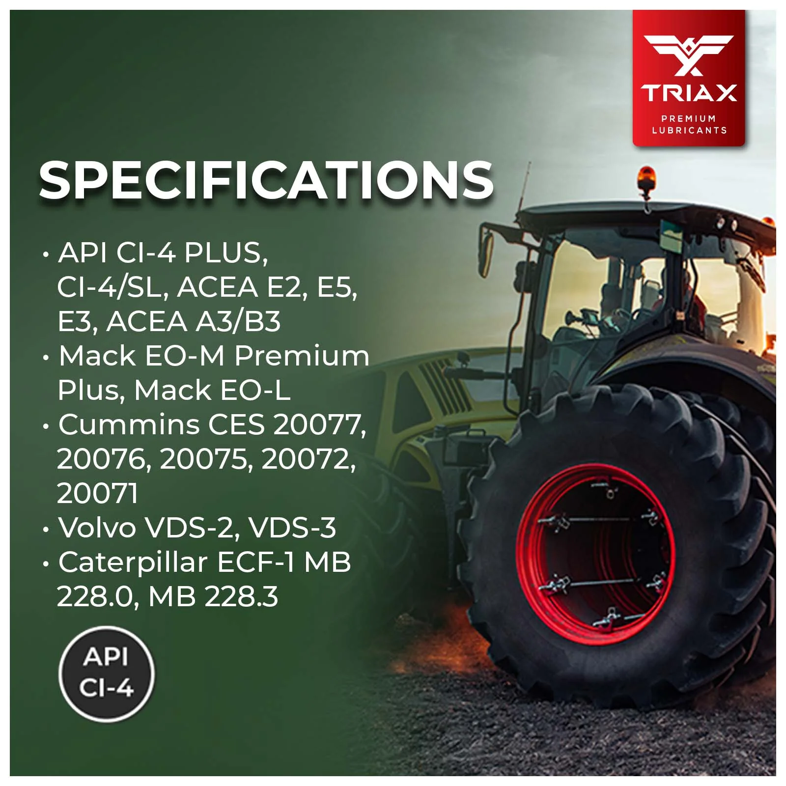 TRIAX Agra Premium 15W-40 (CI-4) - Image 18