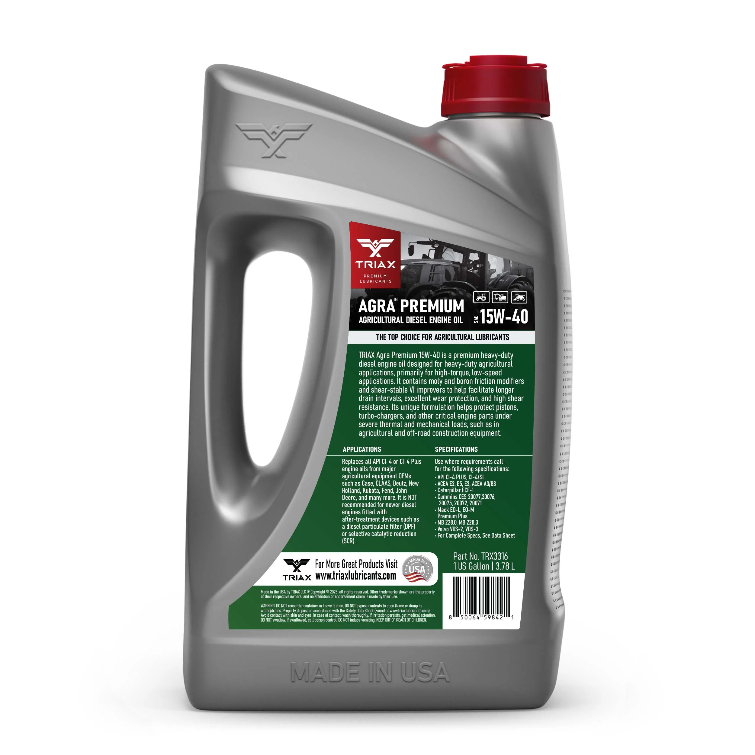 TRIAX Agra Premium 15W-40 (CI-4) - Image 9