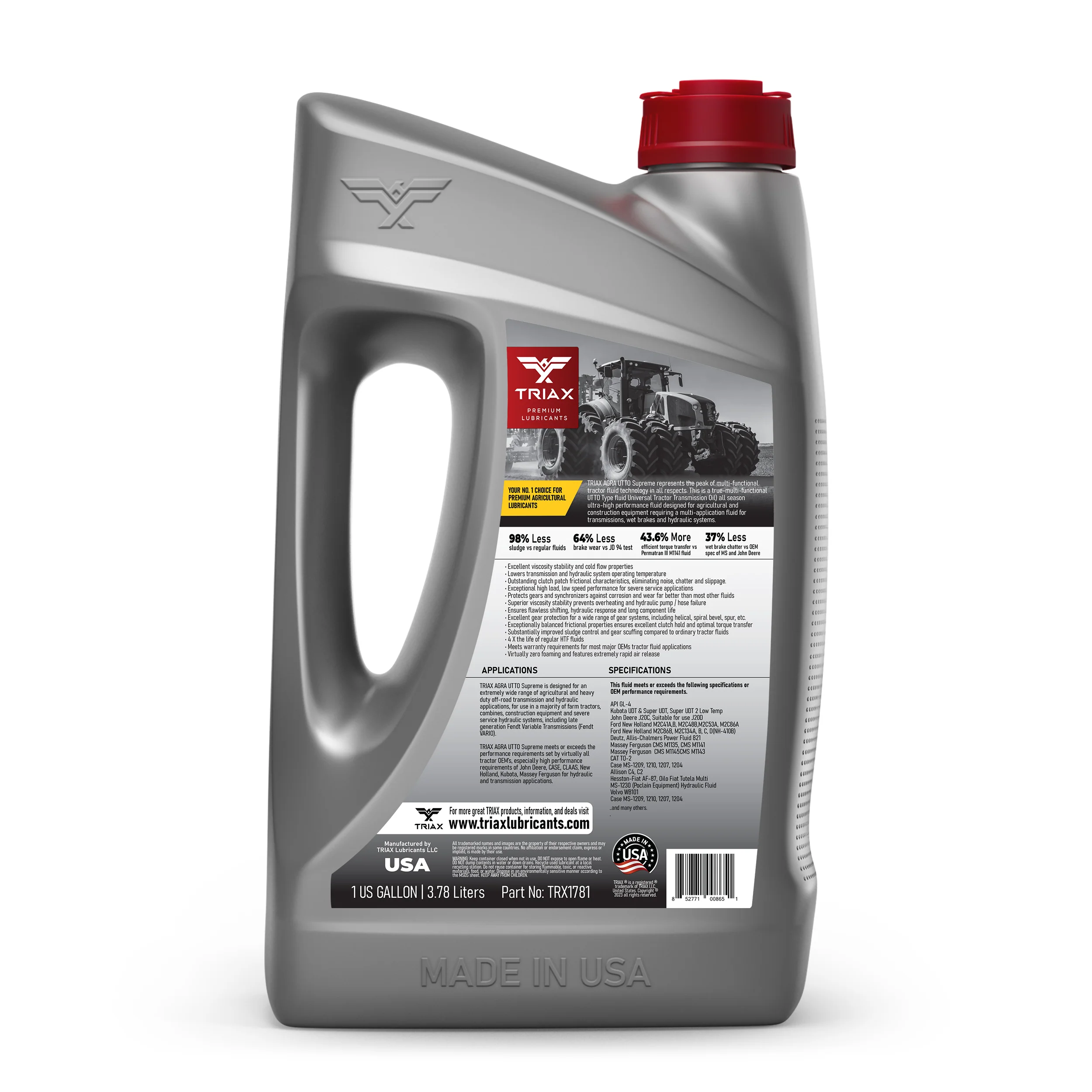 TRIAX Agra UTTO Supreme Tractor Fluid (GL-4) - Image 10