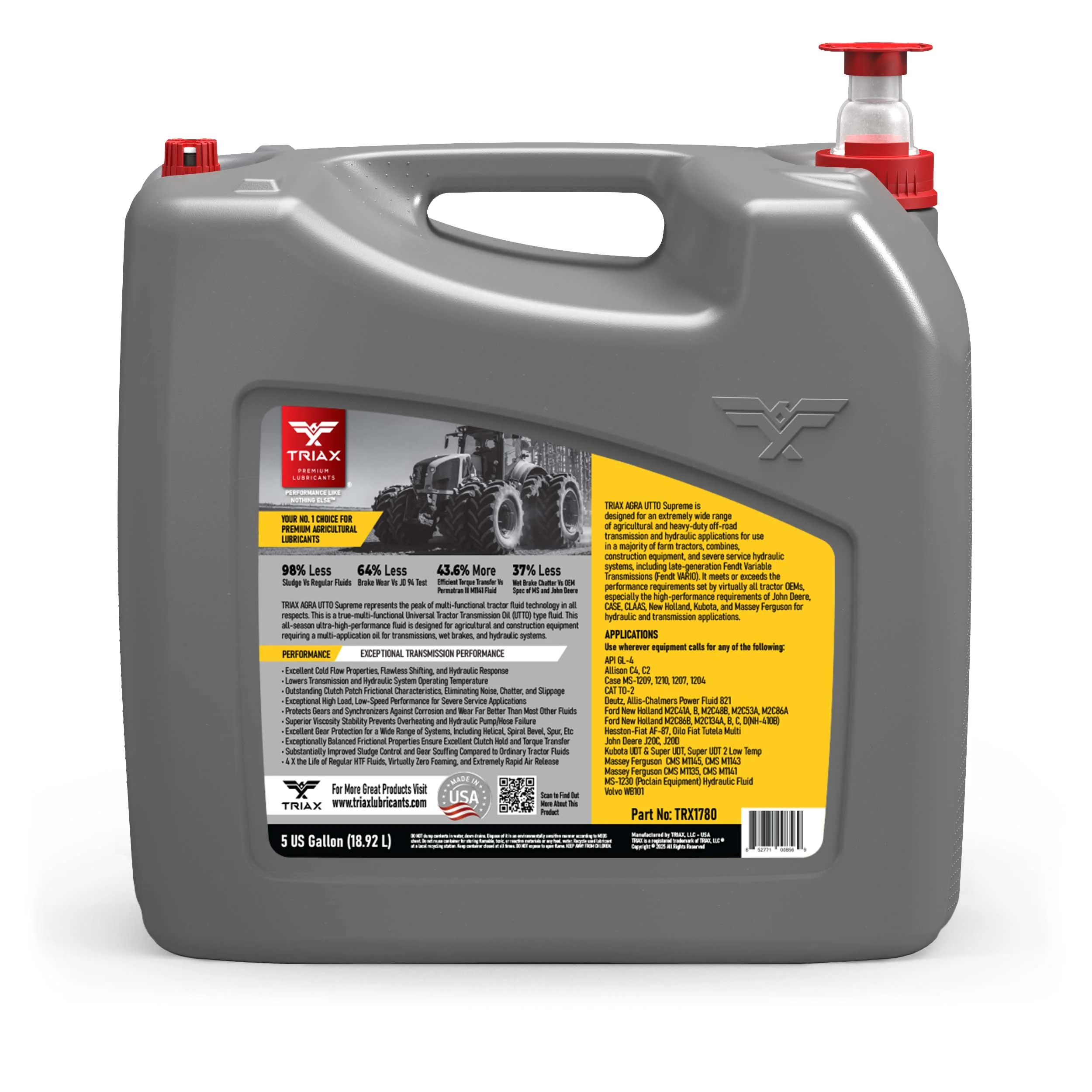 TRIAX Agra UTTO Supreme Tractor Fluid (GL-4) - Image 25