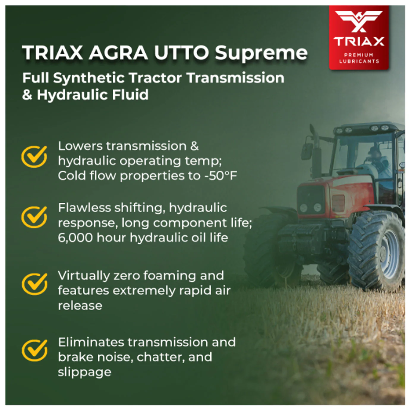 TRIAX Agra UTTO Supreme Tractor Fluid (GL-4) - Image 32