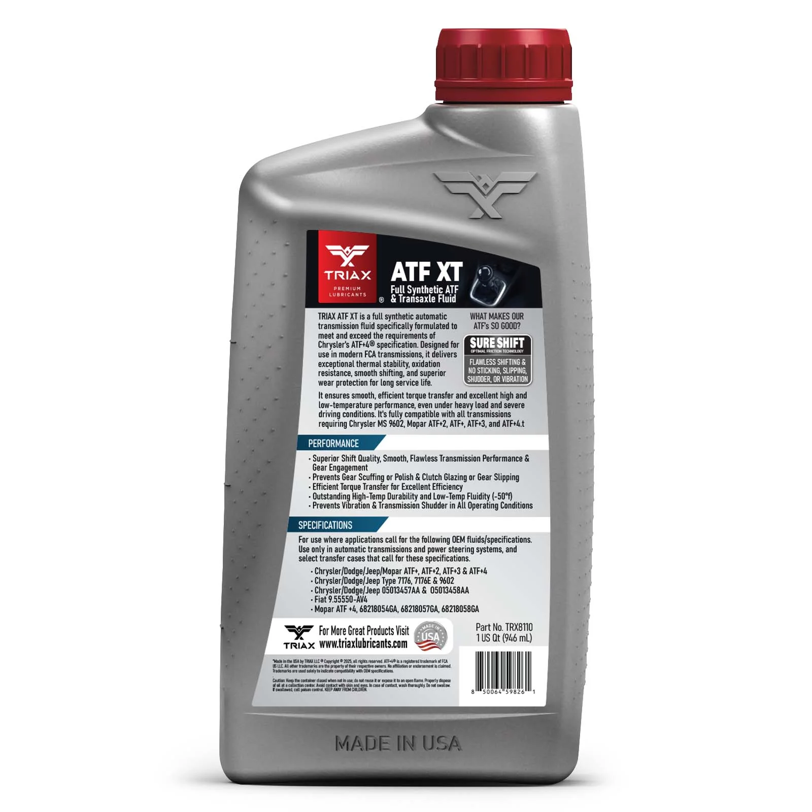 TRIAX ATF XT Full Synthetic ATF+4 - Image 3