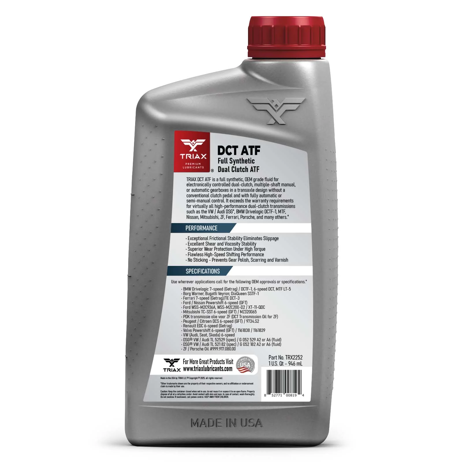 TRIAX DCT (DSG) ATF Full Synthetic - Image 3