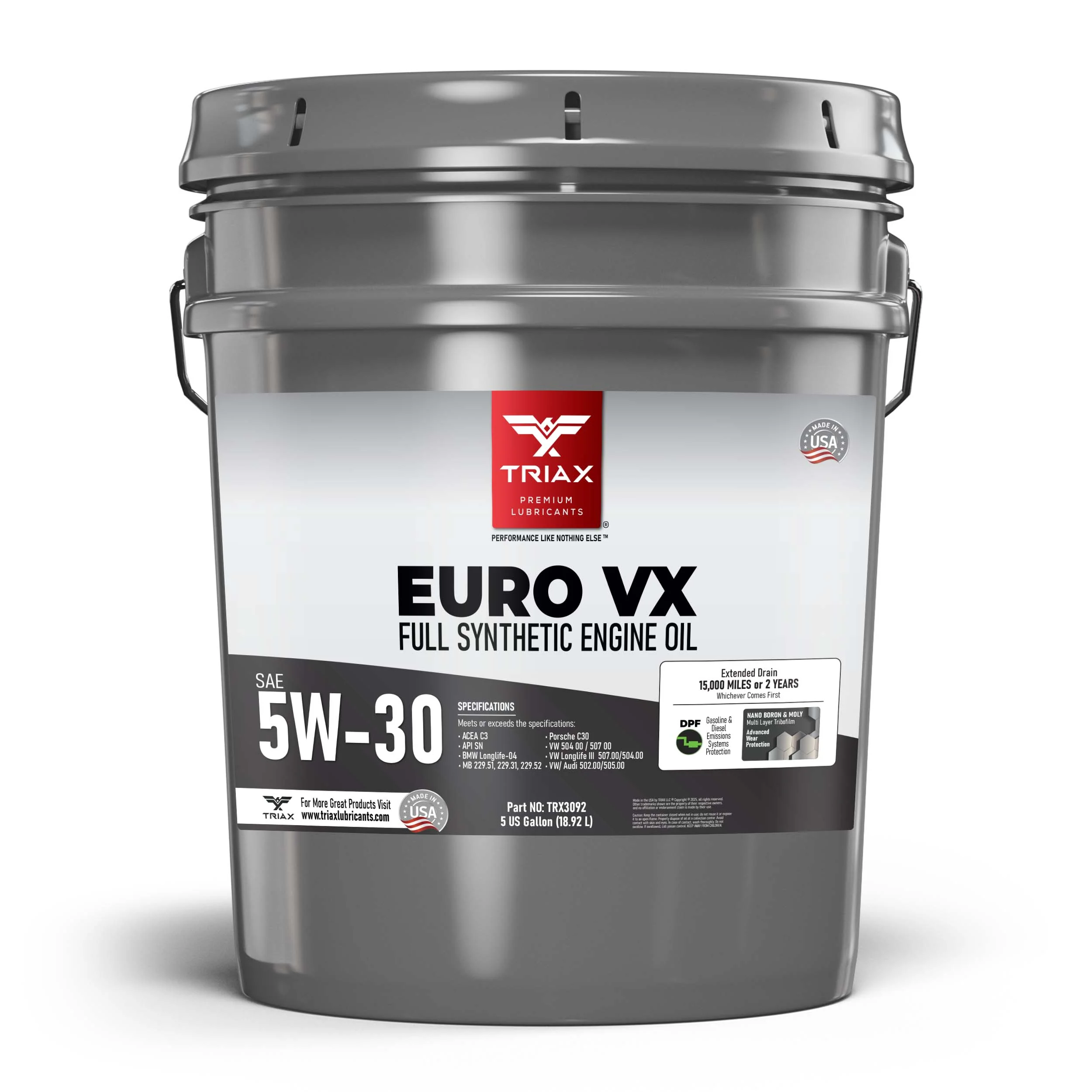 TRIAX Euro VX 5W-30 Full Synthetic - Image 36