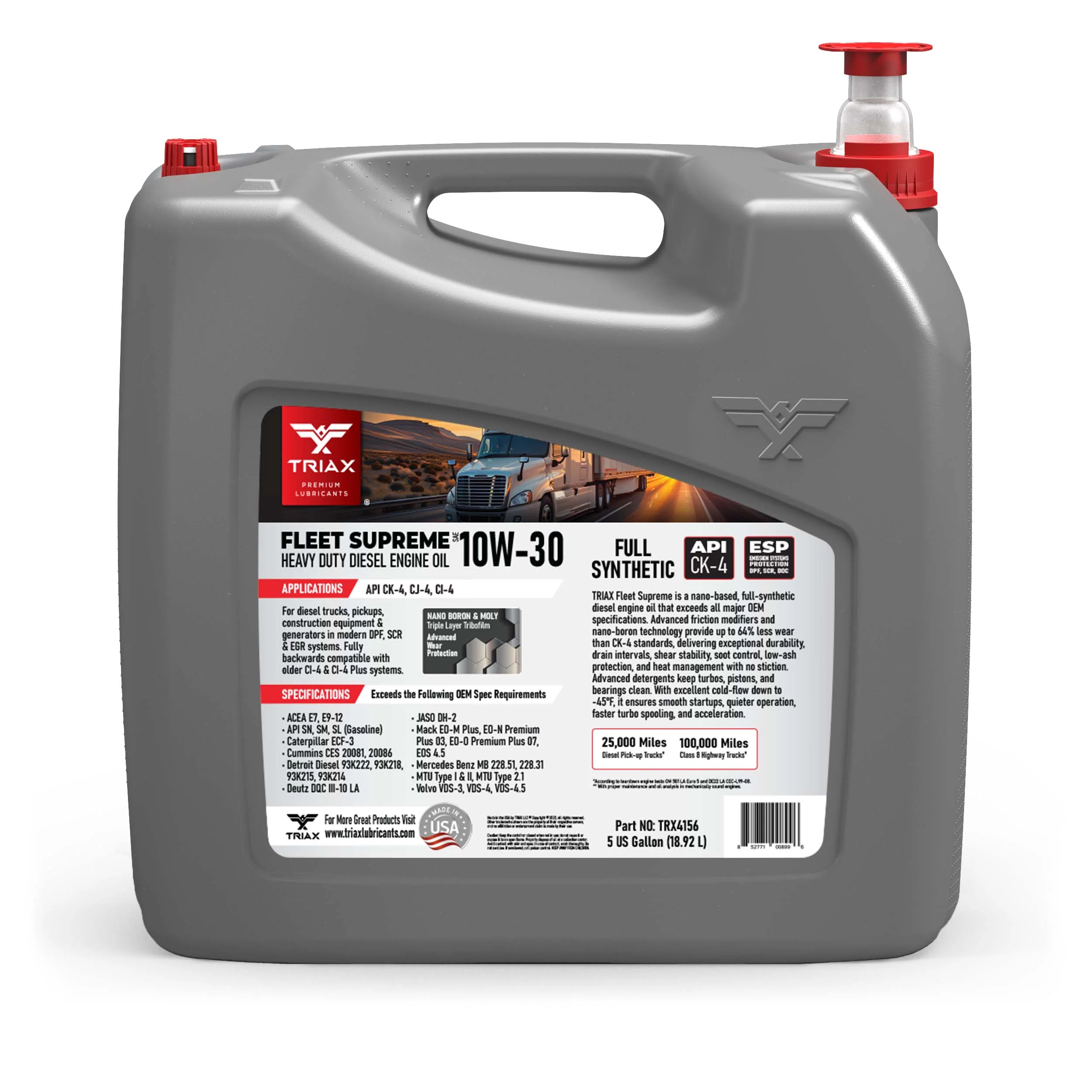 TRIAX Fleet Supreme 10W-30 Full Synthetic - Image 21
