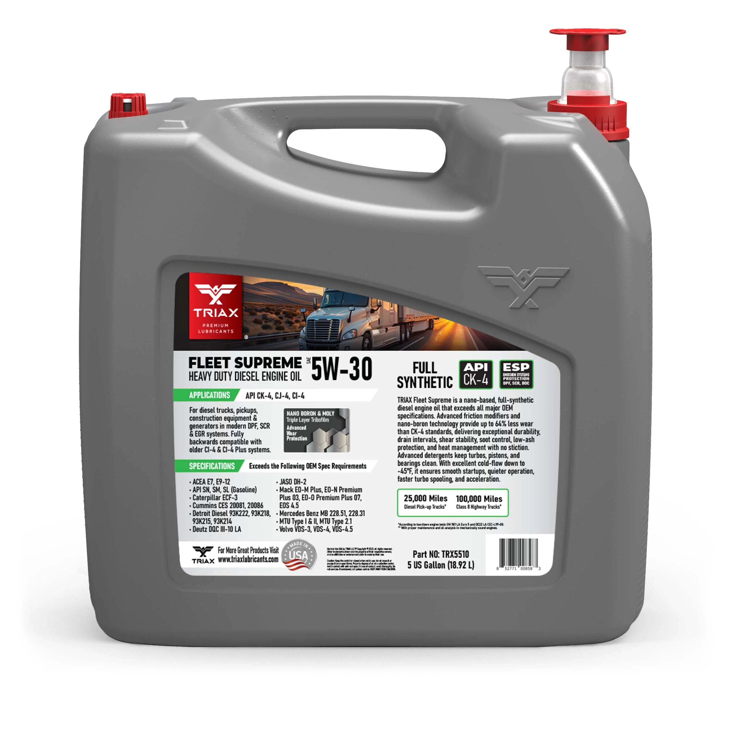 TRIAX Fleet Supreme 5W-30 Full Synthetic - Image 22