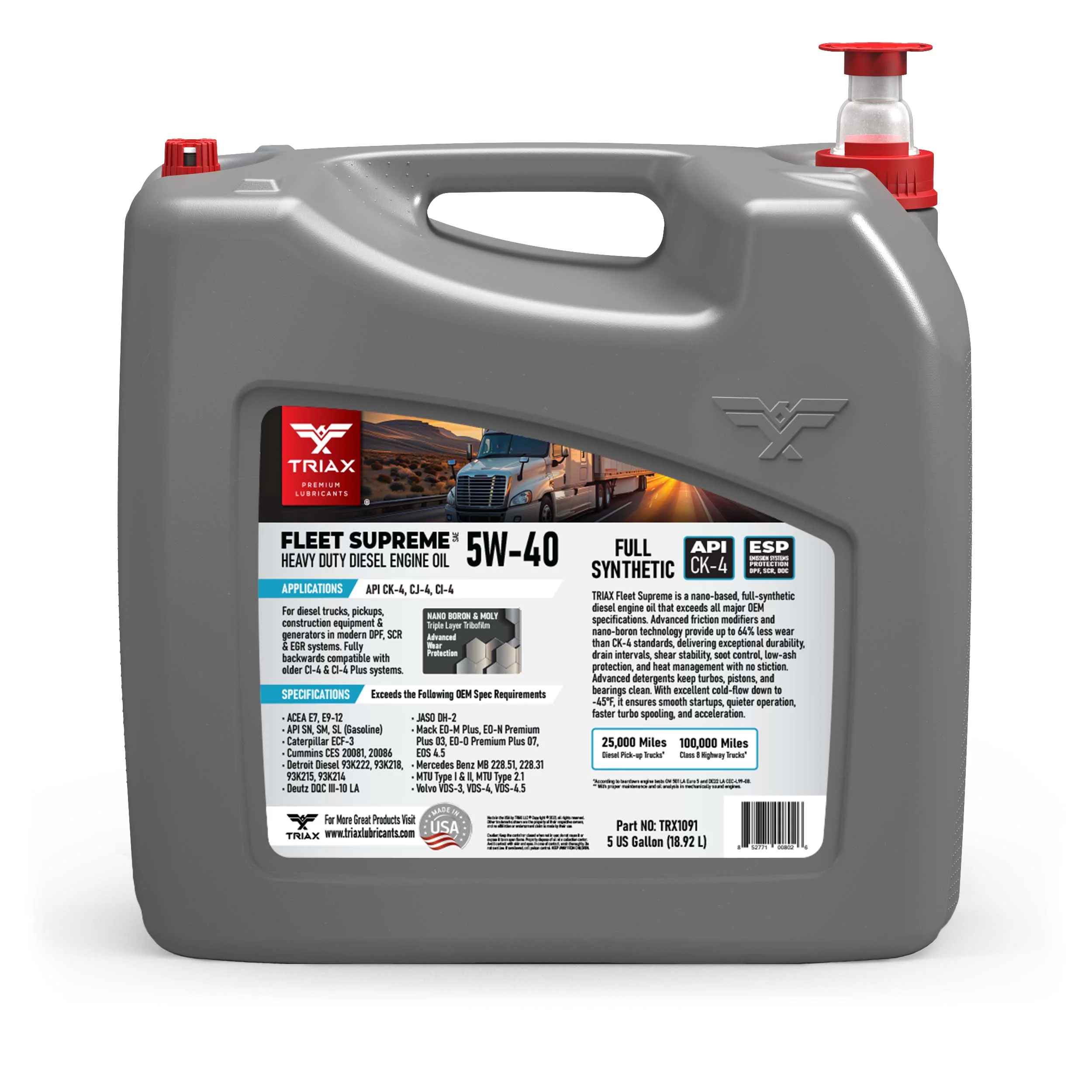 TRIAX Fleet Supreme 5W-40 Full Synthetic - Image 24