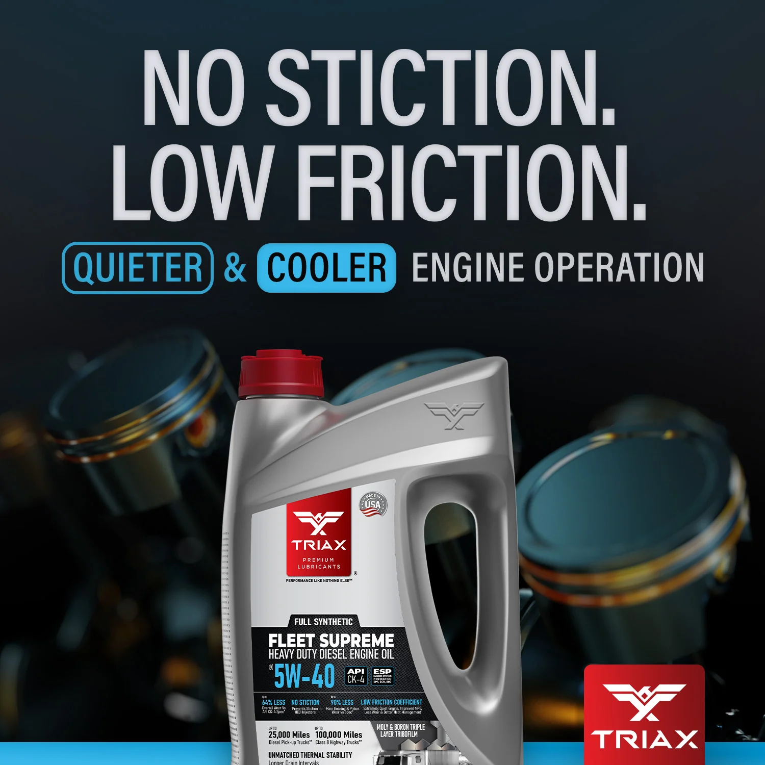 TRIAX Fleet Supreme 5W-40 Full Synthetic - Image 50
