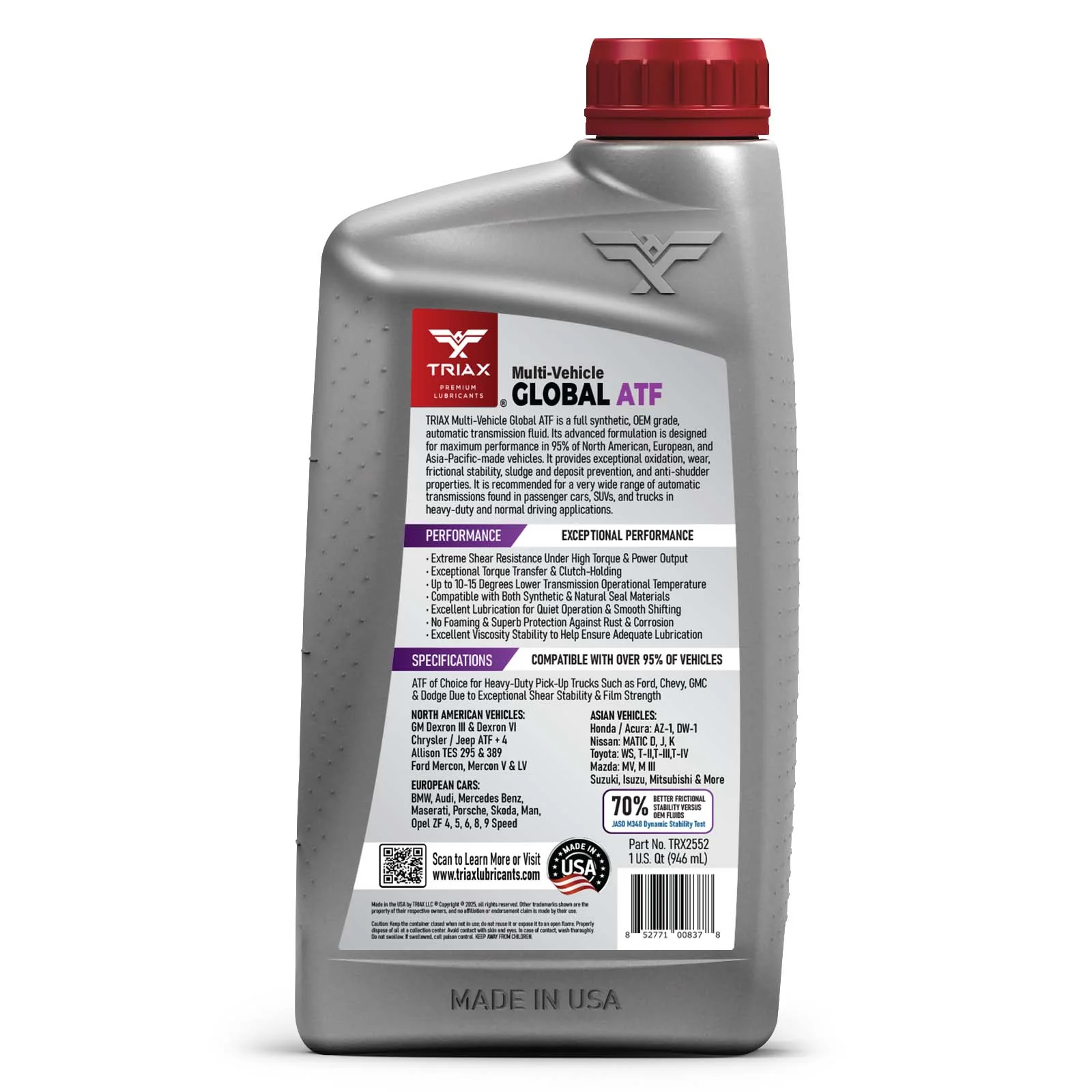 TRIAX Multi-Vehicle Global ATF Full Synthetic - Image 3