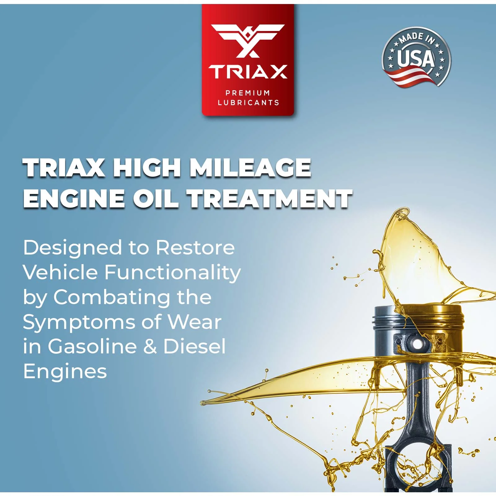 TRIAX High Mileage Engine Oil Treatment - Image 7