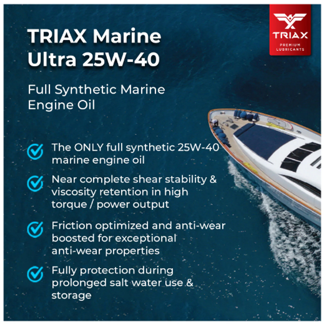TRIAX Marine Ultra 25W-40 Full Synthetic - Image 17