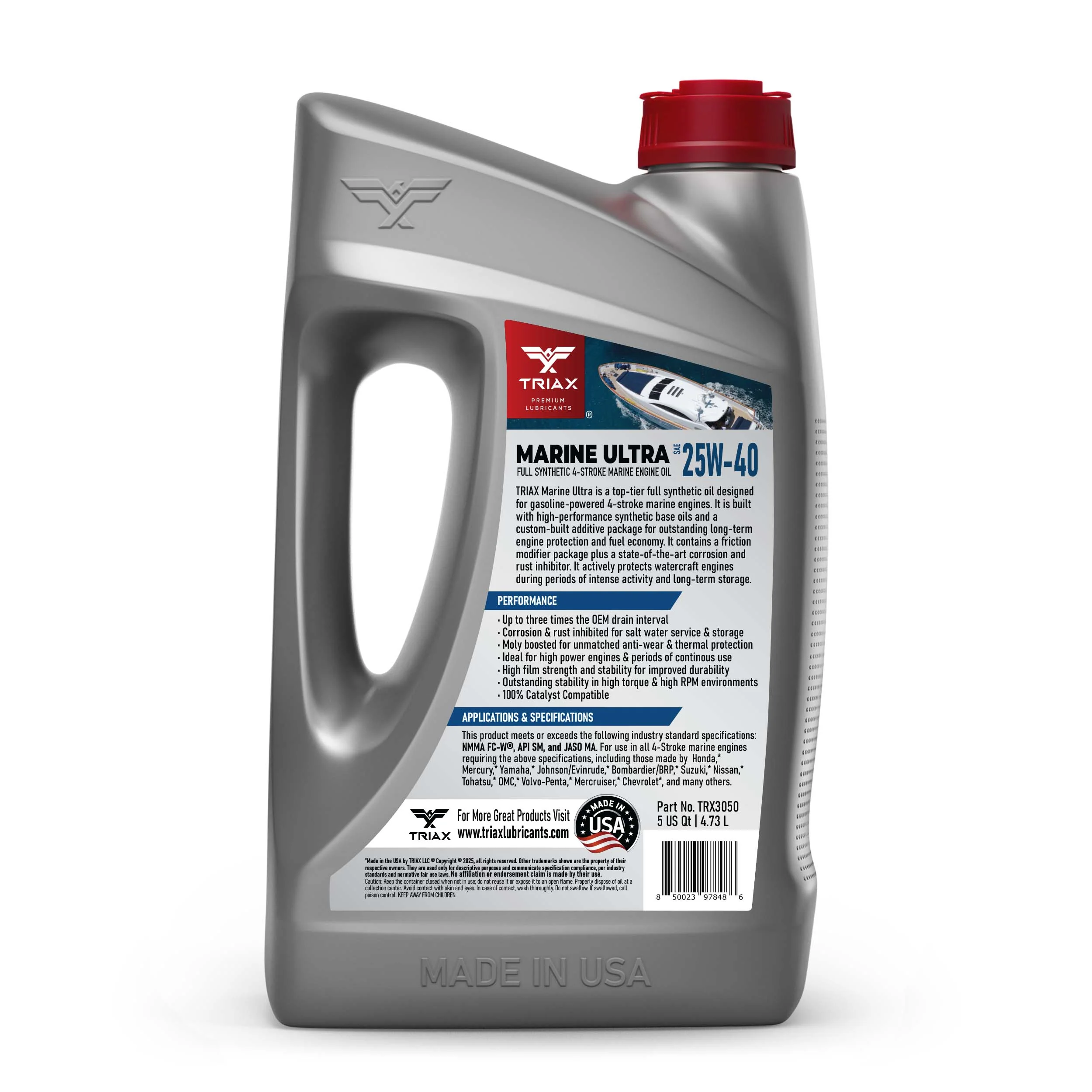 TRIAX Marine Ultra 25W-40 Full Synthetic - Image 7