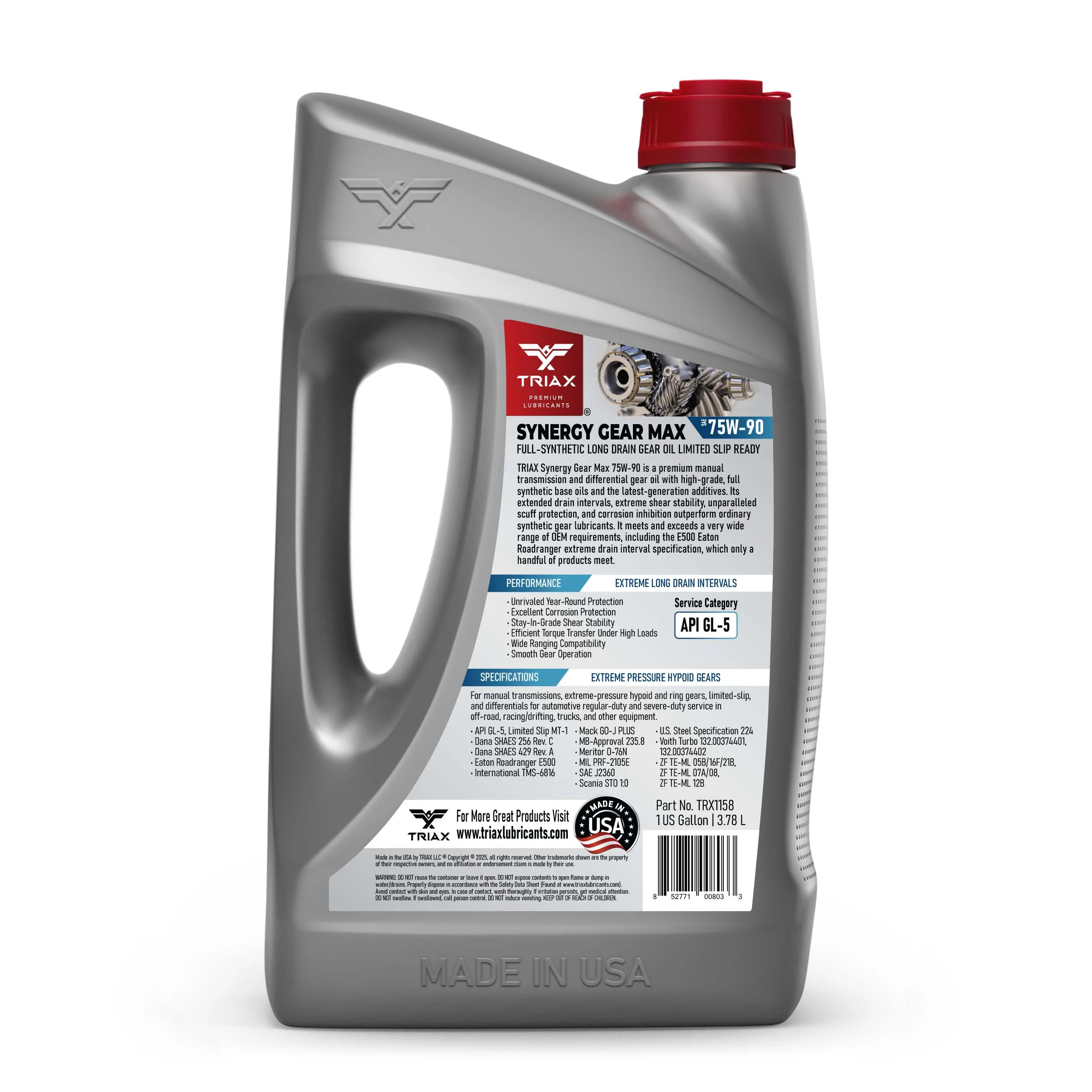 TRIAX Synergy Gear Max 75W-90 GL-5 - Image 16