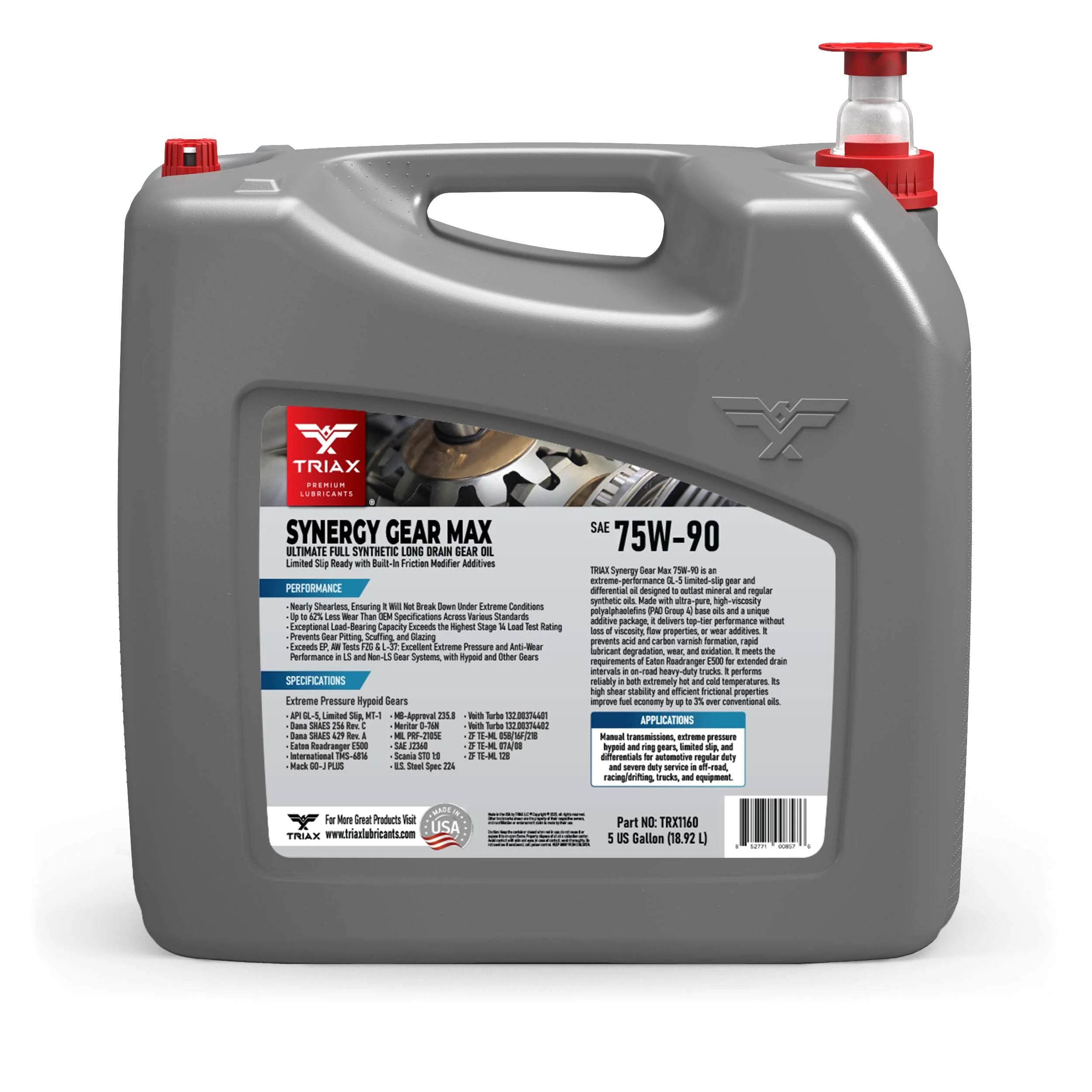 TRIAX Synergy Gear Max 75W-90 GL-5 - Image 32