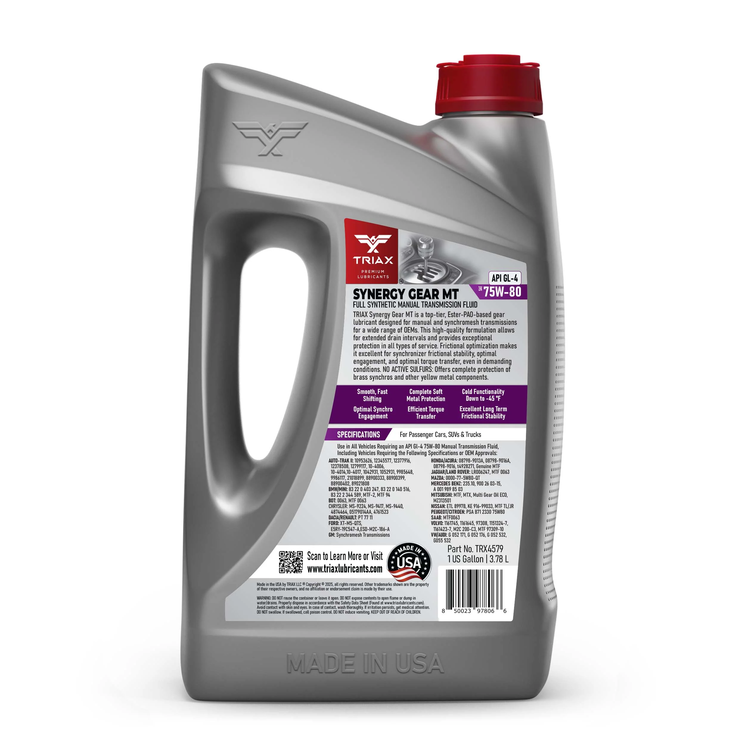 TRIAX Synergy Gear MT 75W-80 GL-4 - Image 9