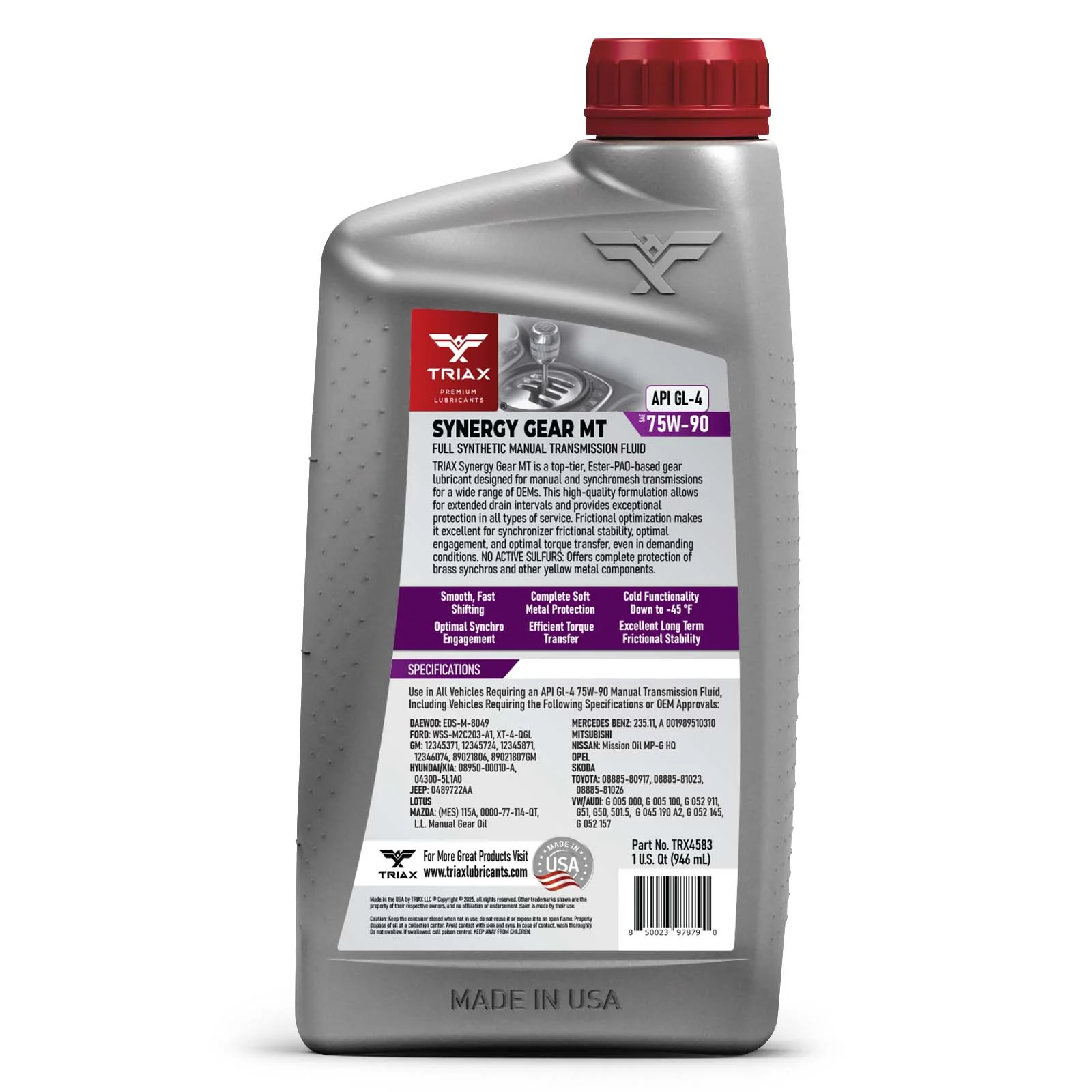 TRIAX Synergy Gear MT 75W-90 GL-4 - Image 7