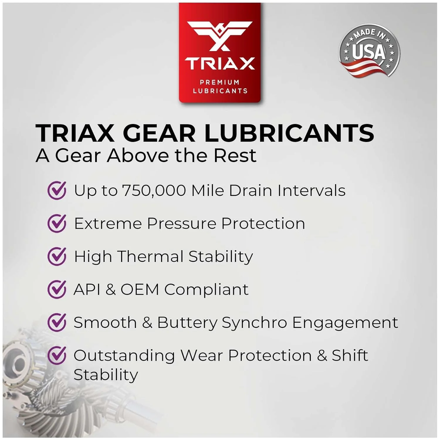 TRIAX Synergy Gear MT 75W-90 GL-4 - Image 9