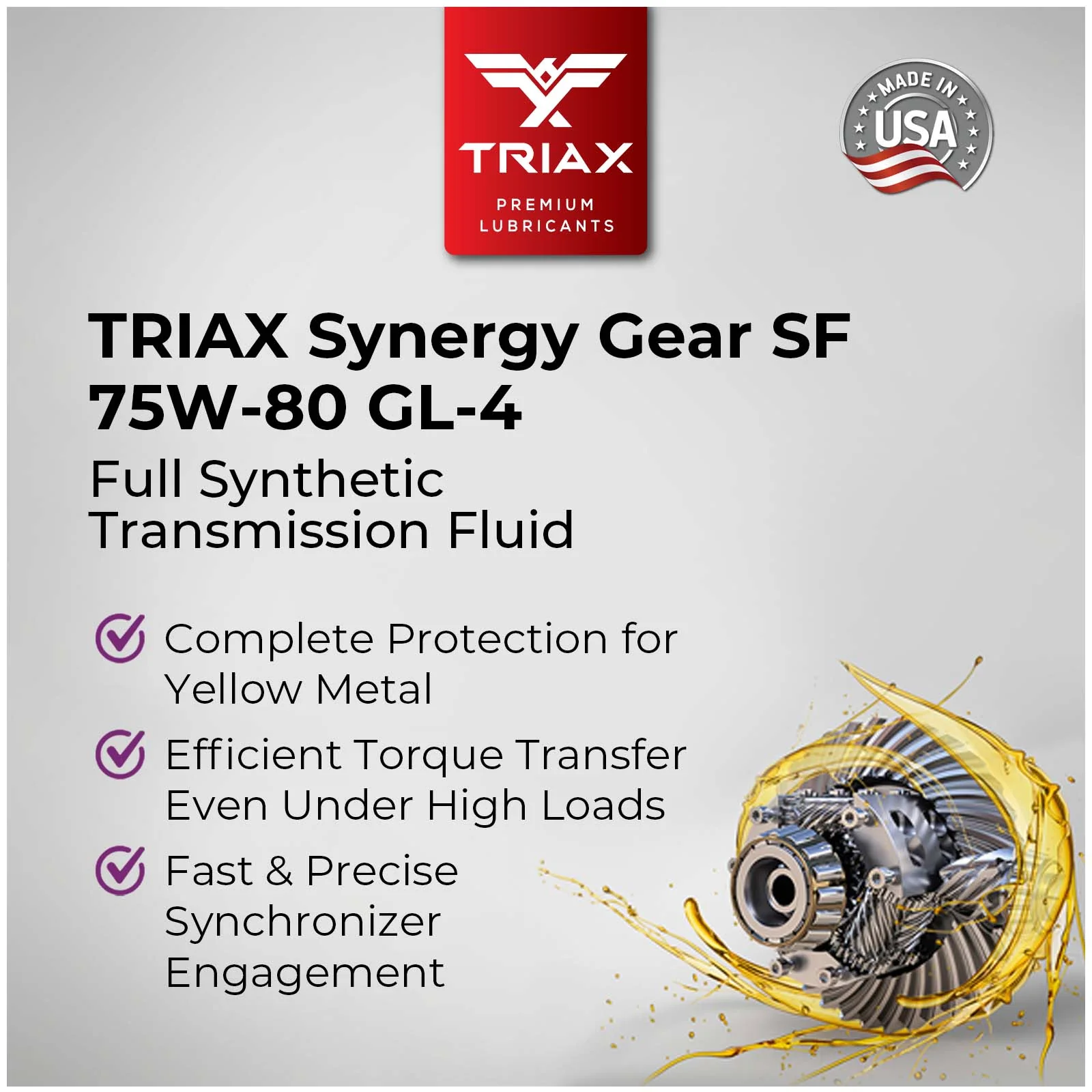 TRIAX Synergy Gear SF 75W-80 GL-4 - Image 12