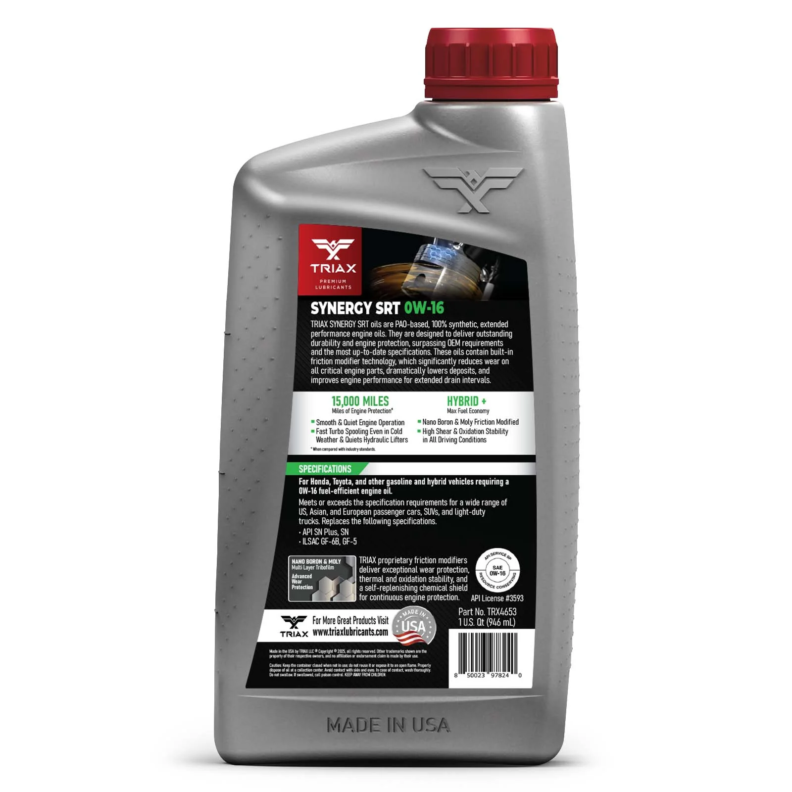 TRIAX Synergy SRT 0W-16 (Hybrid Car) - Image 12