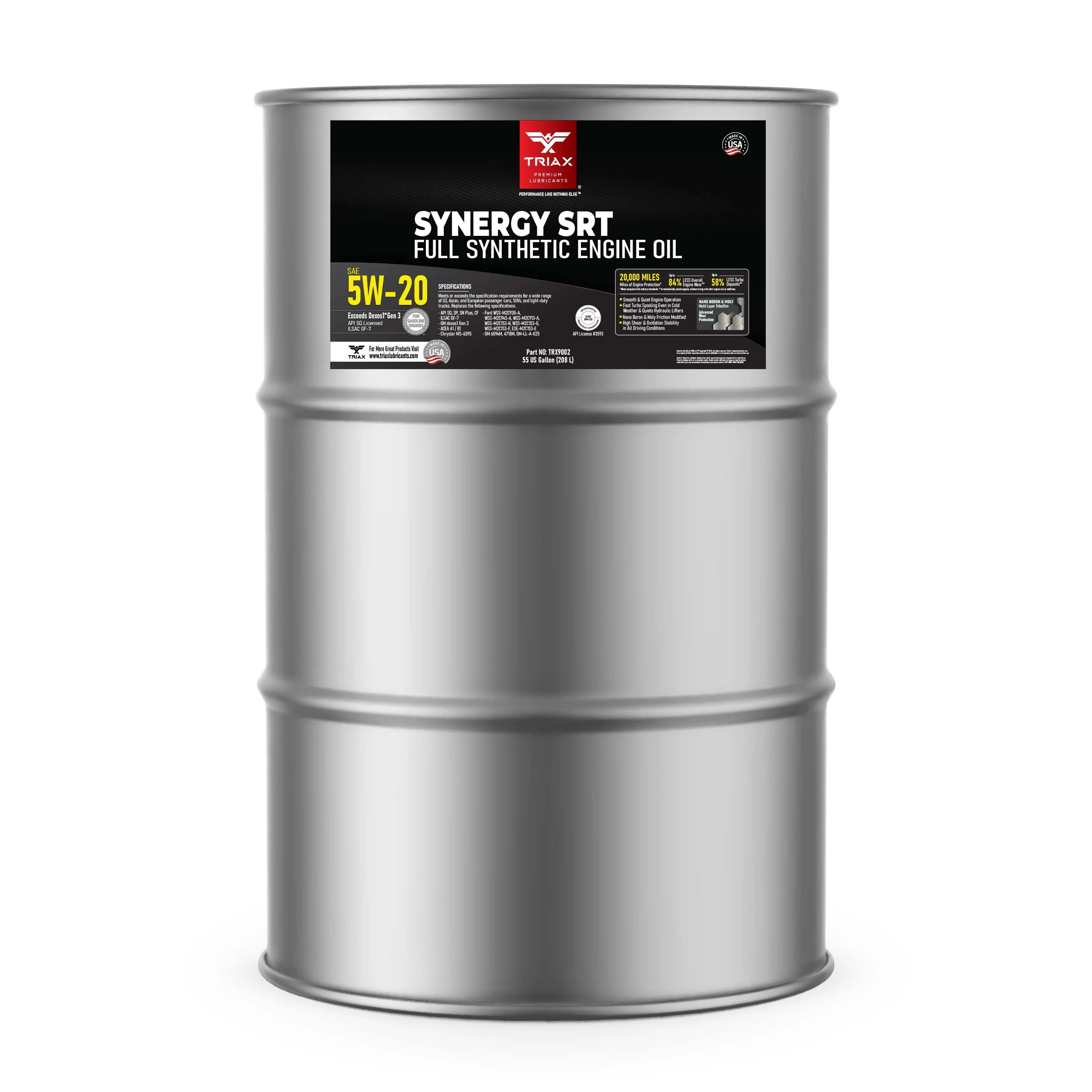 TRIAX Synergy SRT 5W-20 Full Syn - Image 46