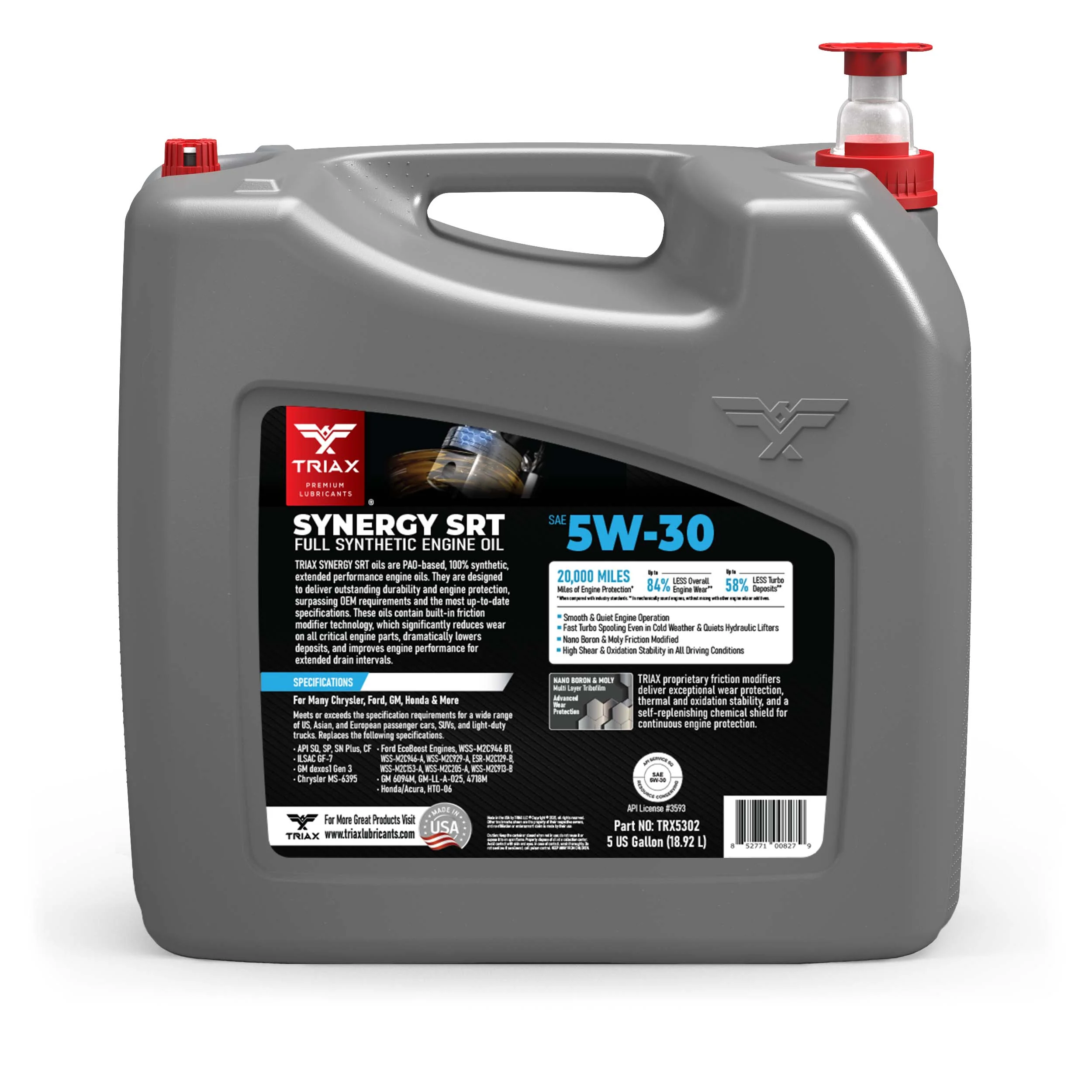 TRIAX Synergy SRT 5W-30 Full Syn - Image 42